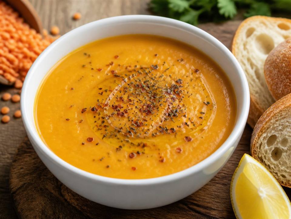 شوربة العدس التركية (مرجيمك)